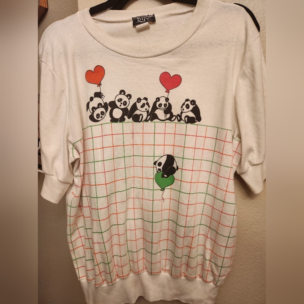 White Panda Graphic Shirt